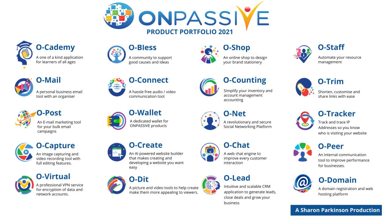 onpassive products list
